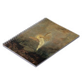 グリムショーによる『仲夏夜』、ビクトリア時代のヴィンテージアート ノートブック (左側)