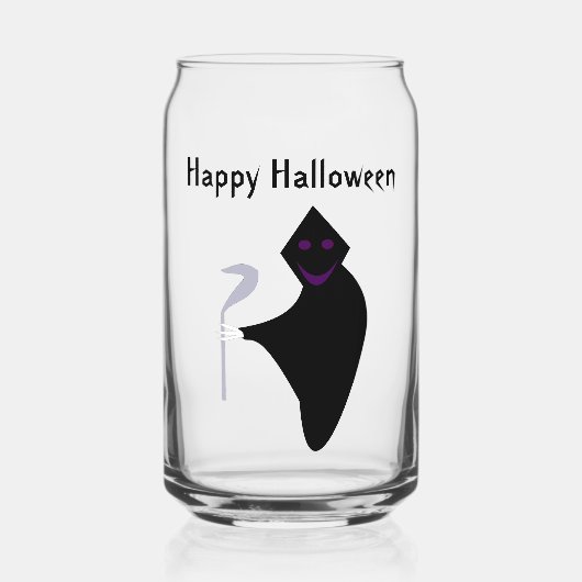グリムリーパーハロウィンカスタム ガラス缶 (正面)