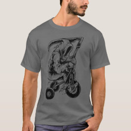 グリムリーパーバイクもしくは自転車に乗る人 Tシャツ