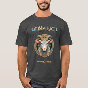 グリムロッホの羊の紋章 ファンタジーRPG Tシャツ