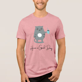 グリム猫良い一日を コーヒーTシャツ トライブレンドTシャツ