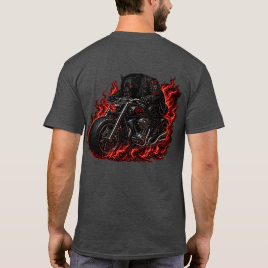 グリム・ウルフ・ライダー Tシャツ (裏面)
