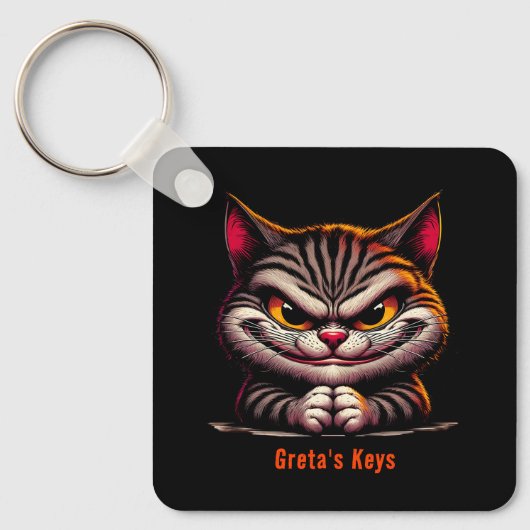 グリメイク猫 キーホルダー (正面)