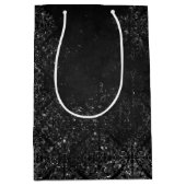 グリメリーオニキスグランジ | シルブリーブラックグラムダマスク ミディアムペーパーバッグ (正面)