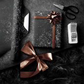 グリメリーオニキスグランジ | シルブリーブラックグラムダマスク ラッピングペーパー