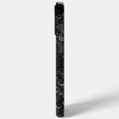 グリメリーオニキスグランジ | シルブリーブラックグラムダマスク Case-Mate iPhoneケース (裏面 / 左)