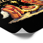 グリメリーッツマスホットドッグユーモアおもしろいフードラバーCos ポスター (角)