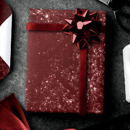 グリメリーヘナグランジ | リッチブラッドレッドグラムダマスク ラッピングペーパー