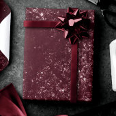 グリメリーワグランジイン | Sangria Bordeaux Damask ラッピングペーパー