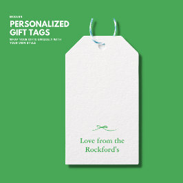 グリモダンエレガントーン弓モノグラム ギフトタグ