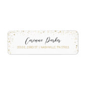 グリモダンッツパーソナライズされた差出人住所ラベル ラベル (正面)