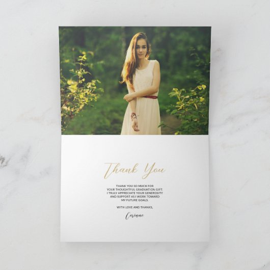 グリモダンッツ卒業写真ありがとう サンキューカード (内部)