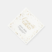 グリモダンッパーソナライズされたツ卒業 スタンダードカクテルナプキン (角)