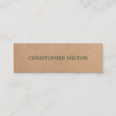 グリモダンンフェイククラフト紙コンサルタント スキニー名刺 (正面)