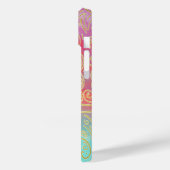 グリモダンーと金ゴールドダマスクの水色 Case-Mate iPhoneケース (裏面 / 左)