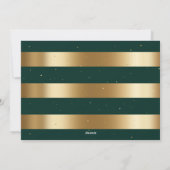 グリモダンーン金ゴールドフォトコラージュクリスマスカード シーズンカード (裏面)