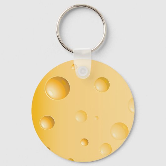 グリュイエールチーズのキーチェーン キーホルダー (正面)