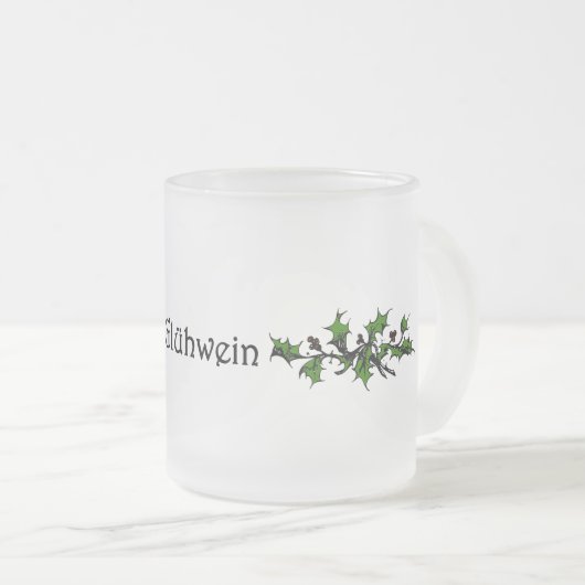 グリュウインミュルワインすりガラスのマグカップ フロストグラスマグカップ (正面右)