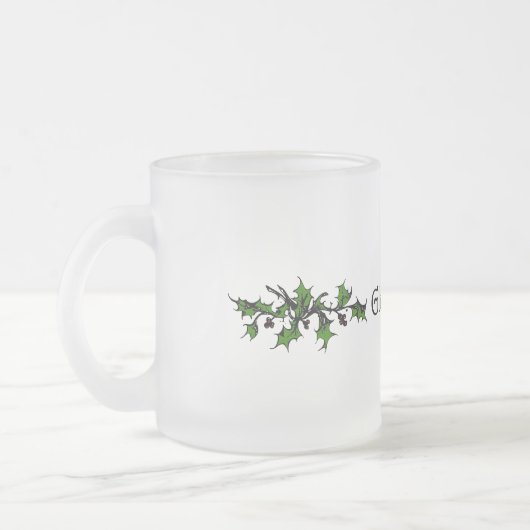 グリュウインミュルワインすりガラスのマグカップ フロストグラスマグカップ (左)