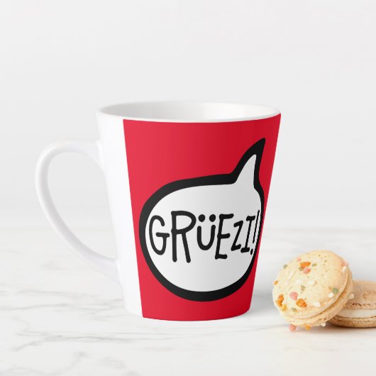 グリュエジ!Hello in Swiss German, Schwiizerdutsch カフェラテマグ (インサイチュ)