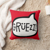 グリュエジ！Hello in Swiss German, Schwiizerdutsch クッション (ブランケット)