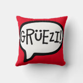 グリュエジ！Hello in Swiss German, Schwiizerdutsch クッション (裏面)