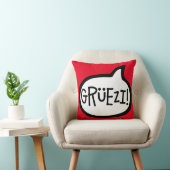 グリュエジ！Hello in Swiss German, Schwiizerdutsch クッション (椅子)