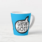 グリュスゴット，バイエルン，オーストリア，ドイツ語こんにちは カフェラテマグ (右アングル)