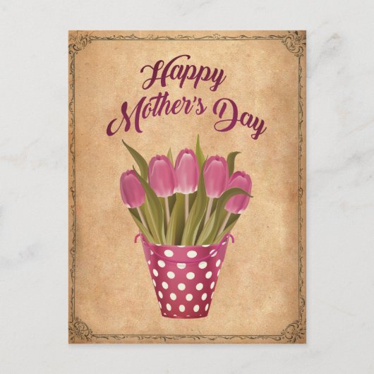 グリュックリヒャーMuttertagヴィンテージ ポストカード (正面)