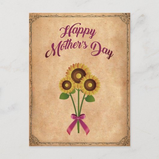 グリュックリヒャーMuttertagヴィンテージ ポストカード (正面)