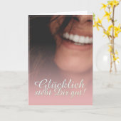 グリュッリッヒ・シュテットディール・ガット！ – ロゼ カード (黄色い花)