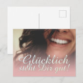 グリュッリッヒ・シュテットディール・ガット！ – ロゼ シーズンポストカード (正面/裏面)