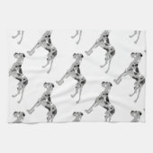 グリュティガードグゲンシルエット キッチンタオル (横)