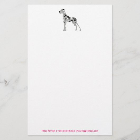 グリュティガードグゲンシルエット 便箋 (正面)