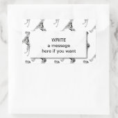 グリュティガードグゲンシルエット 長方形シール (バッグ)