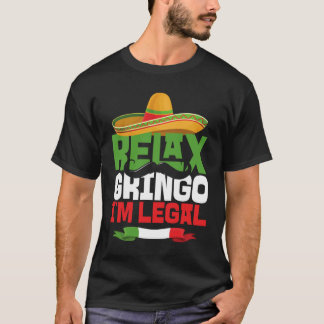 グリラックスリンゴI'm Legal Cinco De Mayo Mexican Fies Tシャツ