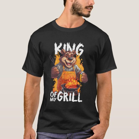 グリラーと私のグリルベアのキング Tシャツ (正面)