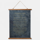 「グリラーの信条」 吊り下げ型タペストリー (正面)