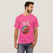 グリリンおもしろいマイソフトビーフグリルBBQステーキGr Tシャツ (正面フル)