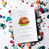 グリリンとチリンのハンバーガー誕生日パーティー 招待状
