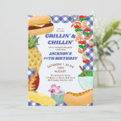 グリリンとチリンBBQ誕生日パーティー 招待状 (スタンド正面)