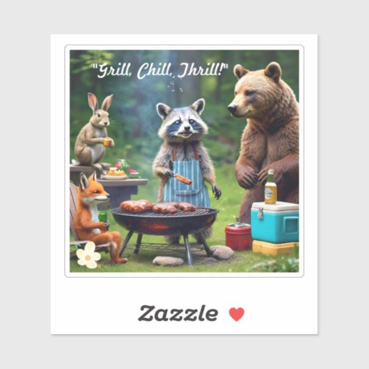 「グリリンと友達」 シール (シート)