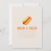 グリリンと肌寒い夏の裏庭BBQ 招待状 (正面)