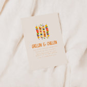 グリリンと肌寒い夏の裏庭BBQ 招待状