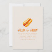 グリリンと肌寒い夏の裏庭BBQ 招待状 (正面)