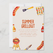 グリリンと肌寒い夏の裏庭BBQ 招待状 (正面)