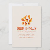 グリリンと肌寒い夏の裏庭BBQ 招待状 (正面)