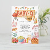 グリリンアンドチリンベビーシャワー招待状 招待状 (スタンド正面)