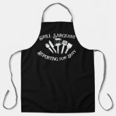 グリリングおもしろいギフト男性へ – グリルサージェント エプロン (正面)