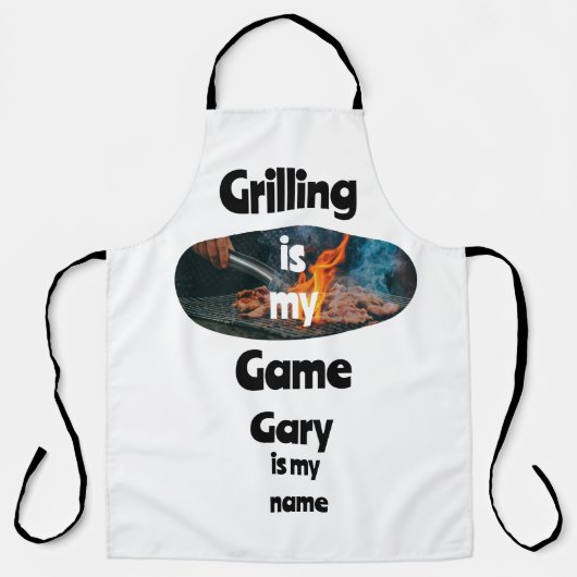 グリリングは私のゲーム エプロン (正面)